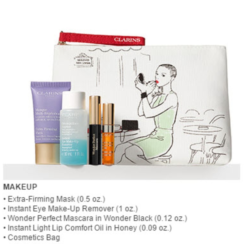 NEW! Clarins 5pc Skincare Gift Set! $120 V…